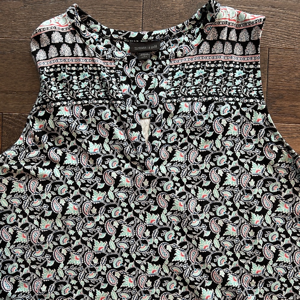 J. Jill floral paisley sleeveless dress - medium petite